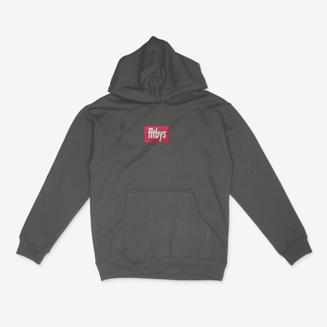 FLTBYS Box Logo Hoodie - Charcoal