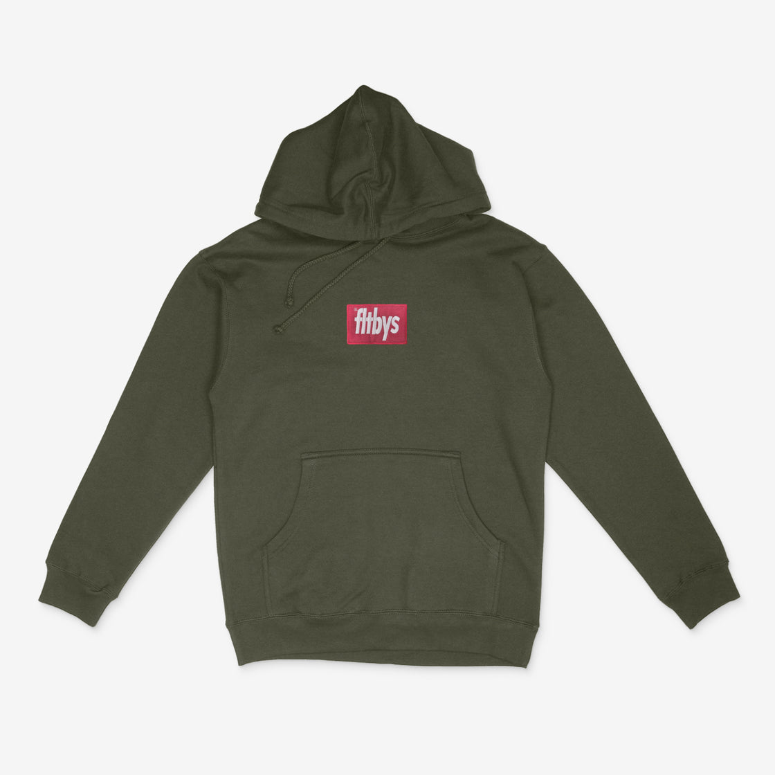 FLTBYS Box Logo Hoodie - Olive